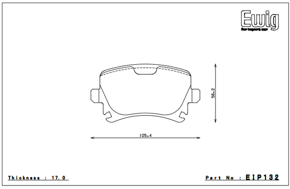 Endless Brake Pad Set EIP132 MX72