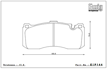 Endless Brake Pad Set EIP144 S580 - 0