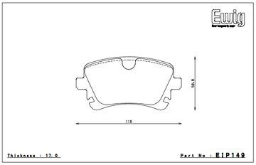 Endless Brake Pad Set EIP149 MX72 - 0