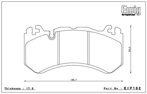 Endless Brake Pad Set EIP162 MP