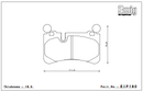 Endless Brake Pad Set EIP190 MX72-2