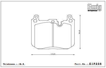 Endless Brake Pad Set EIP206 MXPL - 0