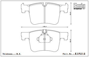 Endless Brake Pad Set EIP212 MX72 - 0