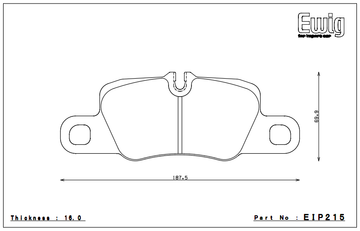 Endless Brake Pad Set EIP215 MX72 - 0