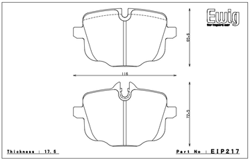 Endless Brake Pad Set EIP217 MP - 0