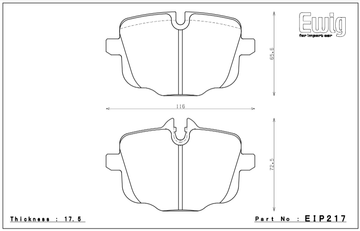 Endless Brake Pad Set EIP217 MX72 - 0