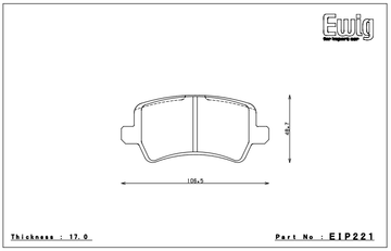 Endless Brake Pad Set EIP221 MP - 0