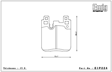 Endless Brake Pad Set EIP224 ME20 - 0