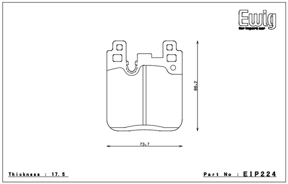 Endless Brake Pad Set EIP224 ME20