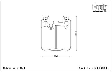 Endless Brake Pad Set EIP224 PC35 - 0