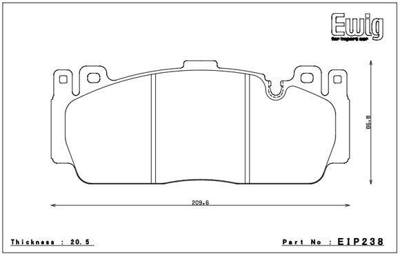Endless Brake Pad Set EIP238 MXPL