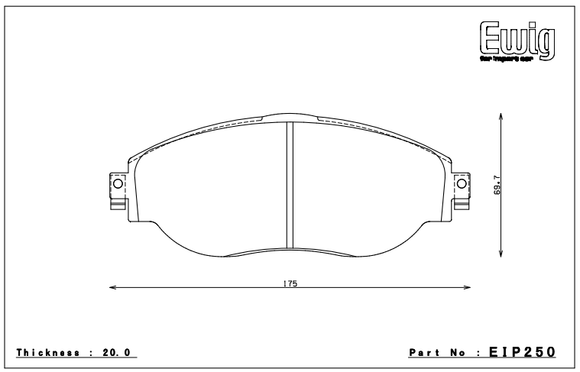 Endless Brake Pad Set EIP250 ME20