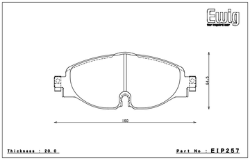 Endless Brake Pad Set EIP257 MX72 - 0