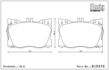Endless Brake Pad Set EIP270 MP - 0