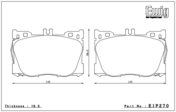 Endless Brake Pad Set EIP270 MP