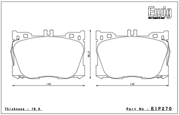 Endless Brake Pad Set EIP270 MX72 - 0