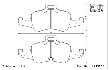 Endless Brake Pad Set EIP276 MX72 - 0
