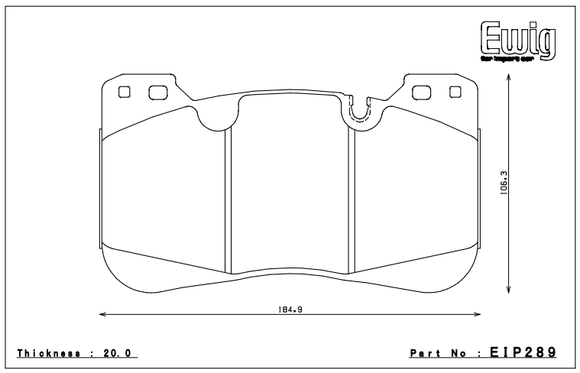 Endless Brake Pad Set EIP289 MXPL