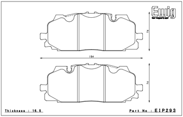 Endless Brake Pad Set EIP293 MP - 0