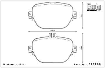 Endless Brake Pad Set EIP298 MP - 0