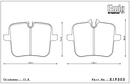 Endless Brake Pad Set EIP303 MX72-2