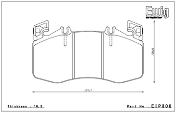 Endless Brake Pad Set EIP308 MP - 0