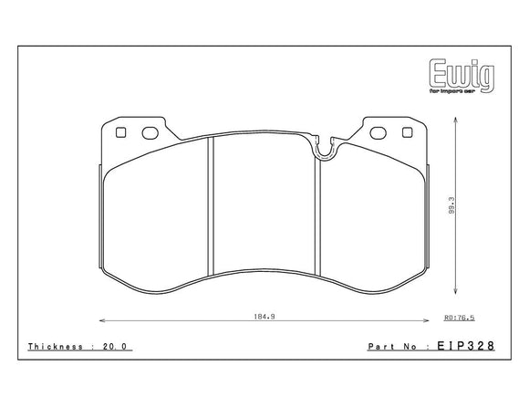 Endless Brake Pad Set EIP328 ME20