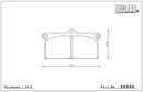 Endless Brake Pad Set EP006 MX72-2