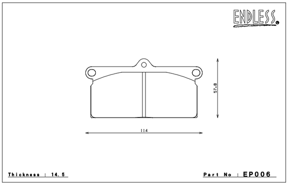 Endless Brake Pad Set EP006 MX72