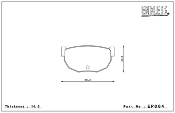 Endless Brake Pad Set EP064 MP - 0