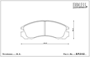 Endless Brake Pad Set EP242 MX72-2