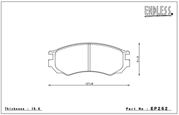 Endless Brake Pad Set EP262 PC35 - 0