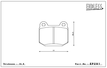 Endless Brake Pad Set EP291 ME20 - 0
