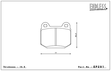 Endless Brake Pad Set EP291 MP - 0