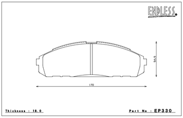 Endless Brake Pad Set EP330 MP - 0