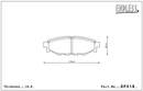 Endless Brake Pad Set EP418 PC35-2