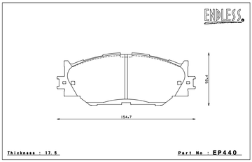 Endless Brake Pad Set EP440 MP - 0