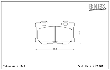 Endless Brake Pad Set EP462 MXPL - 0