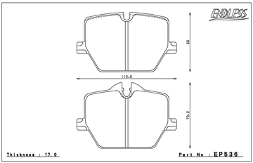 Endless Brake Pad Set EP536 MXPL - 0