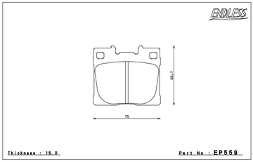 Endless Brake Pad Set EP559 ME20 - 0