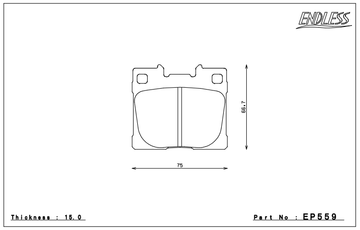 Endless Brake Pad Set EP559 MP - 0