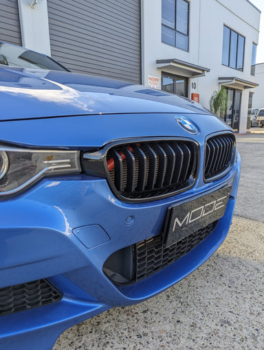 Exon Gloss Black Single Slat Grille for BMW 3-Series F30 - MODE Auto Concepts