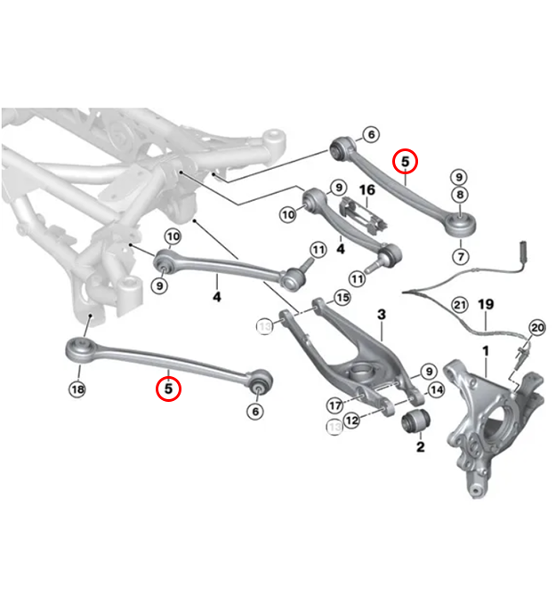 F8X Adjustable Toe/Trailing Arms