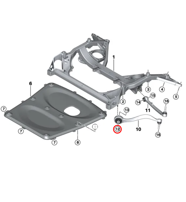 F8X Monoball Front Tension Arm Bush