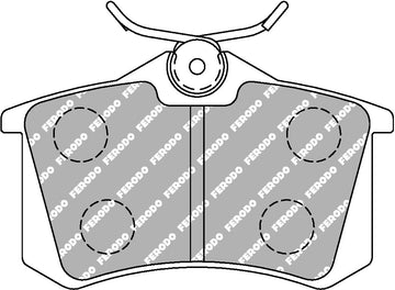 Ferodo Brake Pad Set FCP1491W DS1.11 - 0