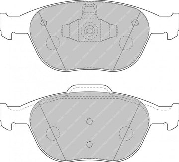 Ferodo Brake Pad Set FCP1568H DS2500 - 0