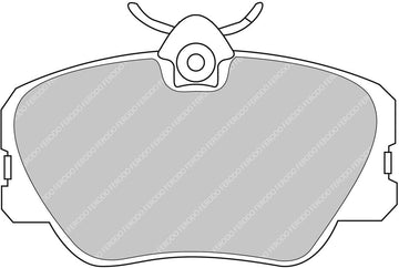 Ferodo Brake Pad Set FCP415H DS2500 - 0