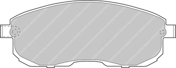 Ferodo Brake Pad Set FCP691H DS2500 - 0