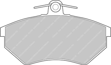 Ferodo Brake Pad Set FCP774H DS2500 - 0