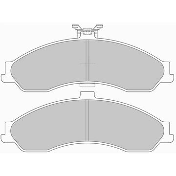 Ferodo Brake Pad Set FDSE6001 DS Performance - 0